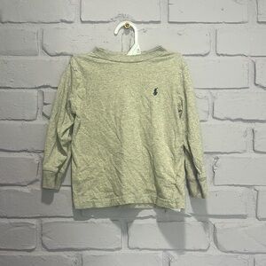 Polo by Ralph Lauren Kids Heather Gray Long Sleeve Tee size 2T